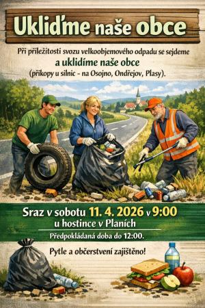 Plakát ukliďme obce